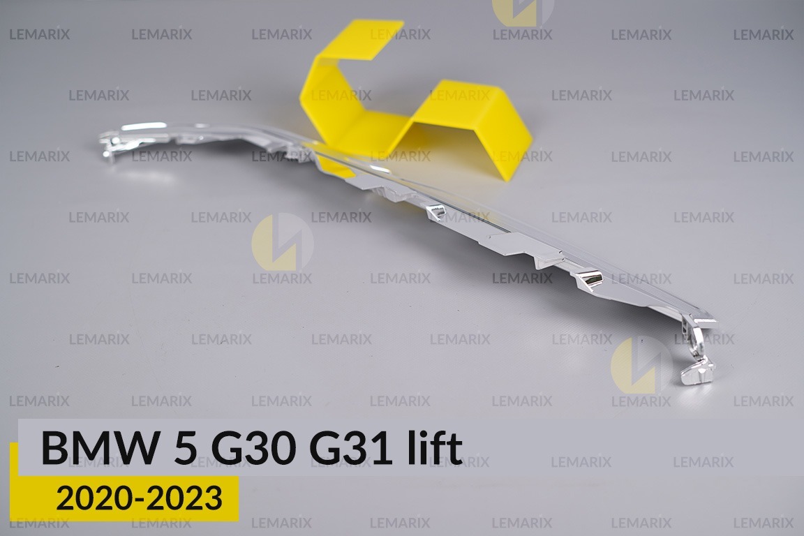 Хромована декоративна маска верхня BMW 5 G30 G31 (2020-2023) рест ліва