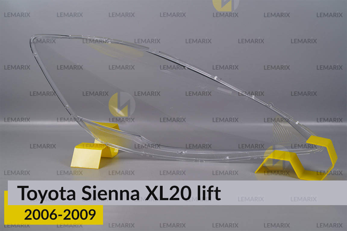 Скло фари Toyota Sienna XL20 (2006-2009) рест ліве