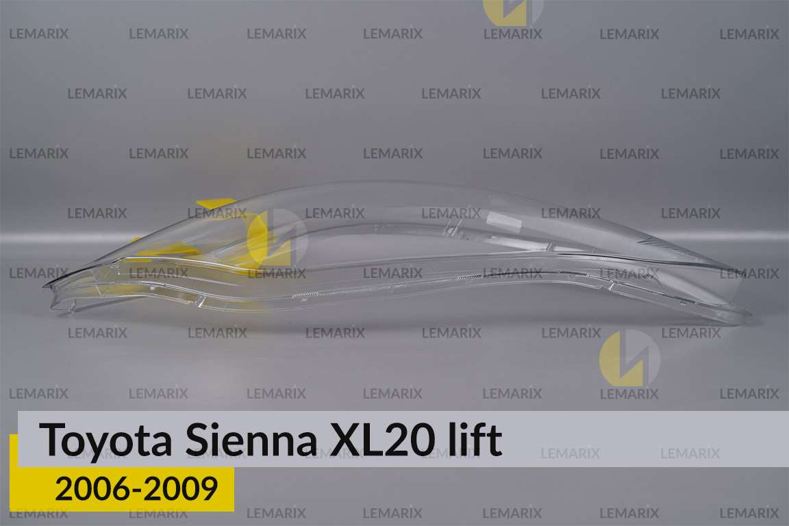 Скло фари Toyota Sienna XL20 (2006-2009) рест ліве