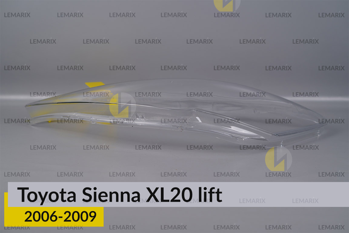 Скло фари Toyota Sienna XL20 (2006-2009) рест ліве