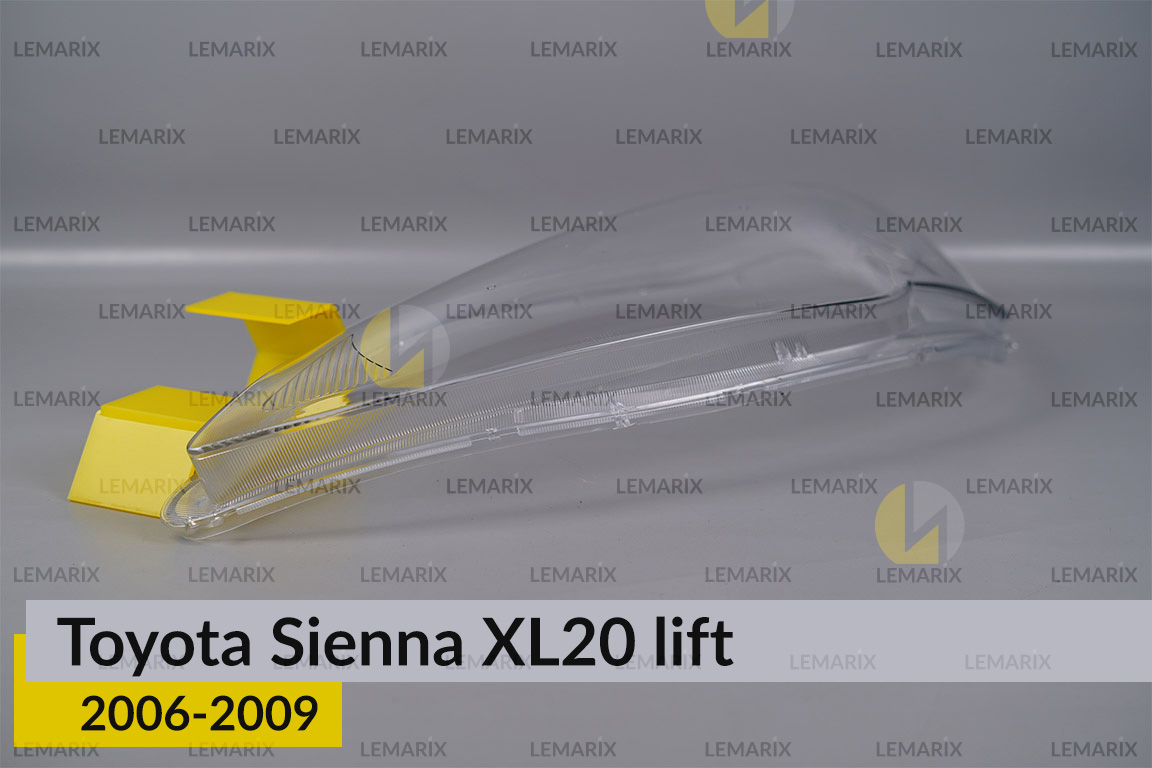 Скло фари Toyota Sienna XL20 (2006-2009) рест ліве