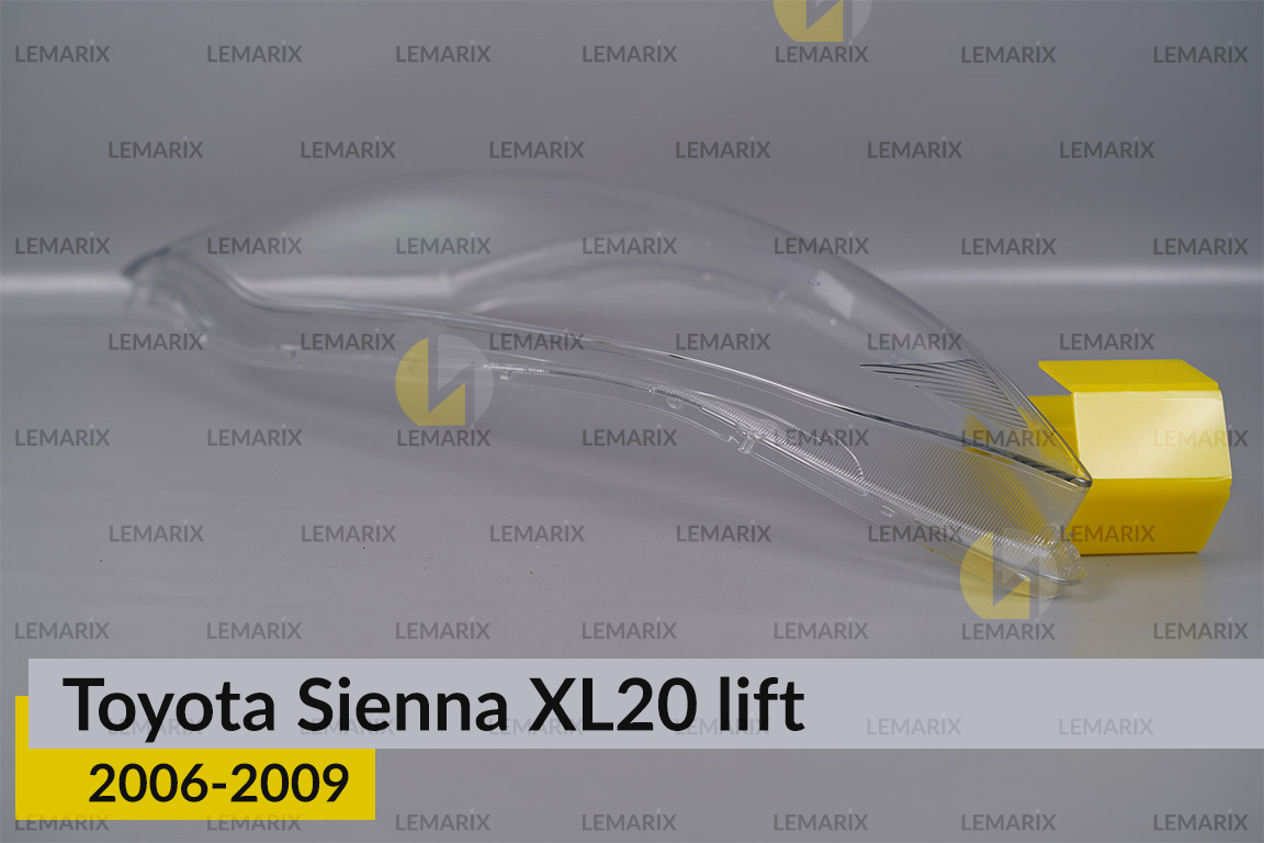 Скло фари Toyota Sienna XL20 (2006-2009) рест ліве