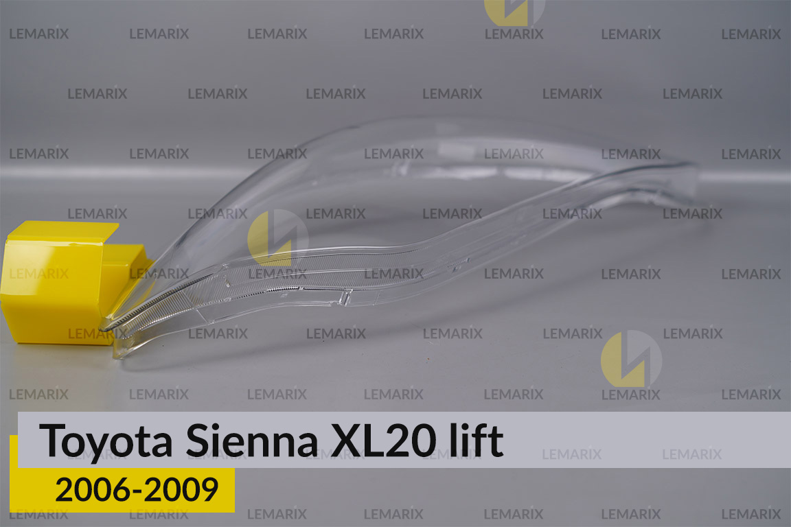 Скло фари Toyota Sienna XL20 (2006-2009) рест ліве