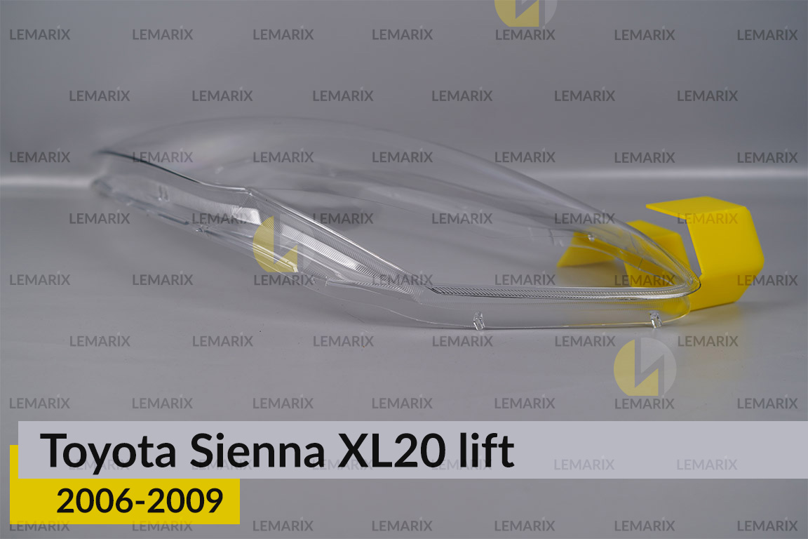 Скло фари Toyota Sienna XL20 (2006-2009) рест ліве