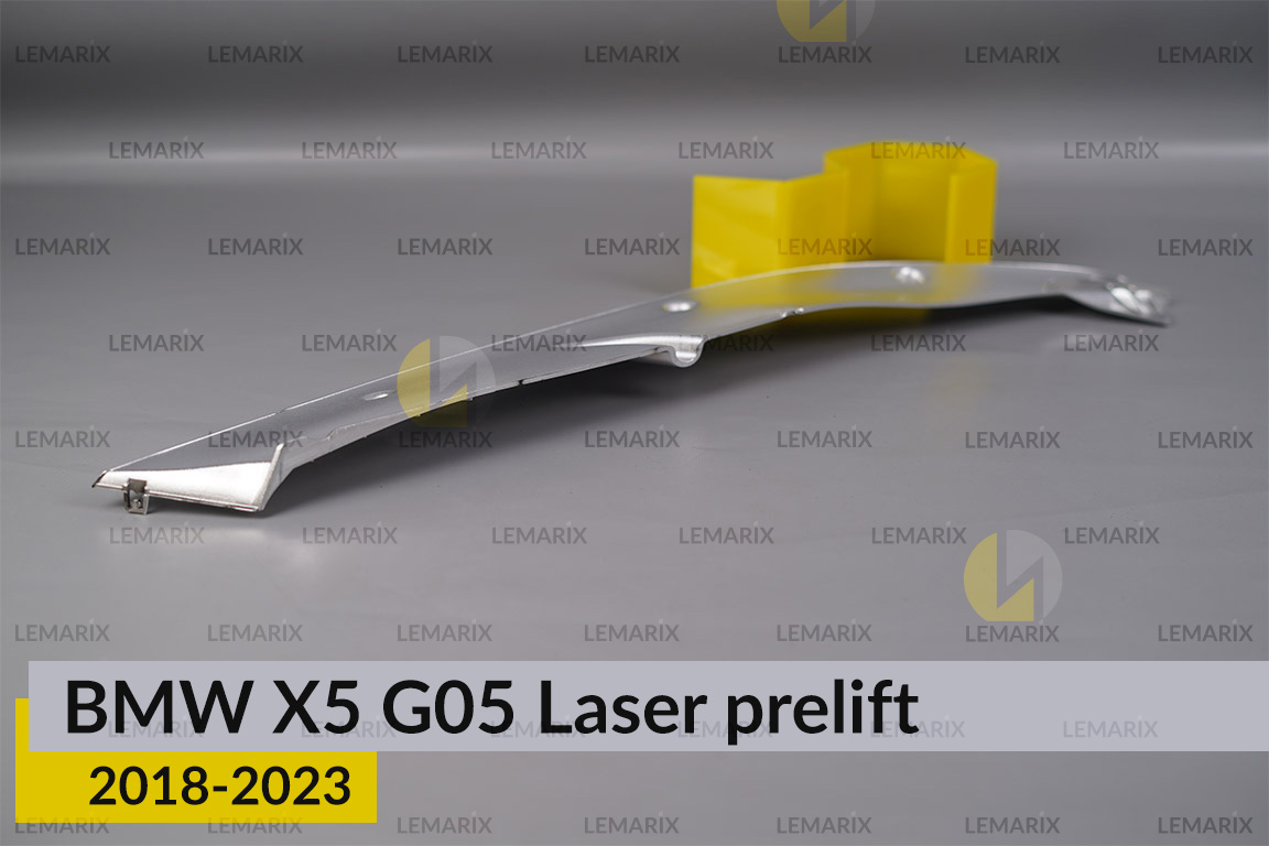 Хромована декоративна маска верхня BMW X5 G05 Laser (2018-2023) дорест права