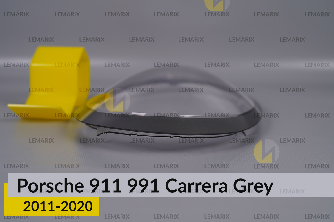Скло фари Porsche 911 991 Carrera Grey (2011-2020) ліве