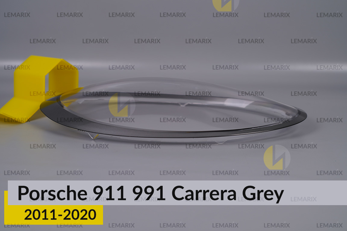Скло фари Porsche 911 991 Carrera Grey (2011-2020) ліве