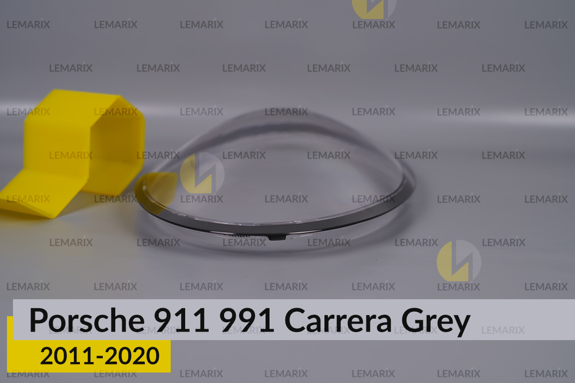 Скло фари Porsche 911 991 Carrera Grey (2011-2020) ліве