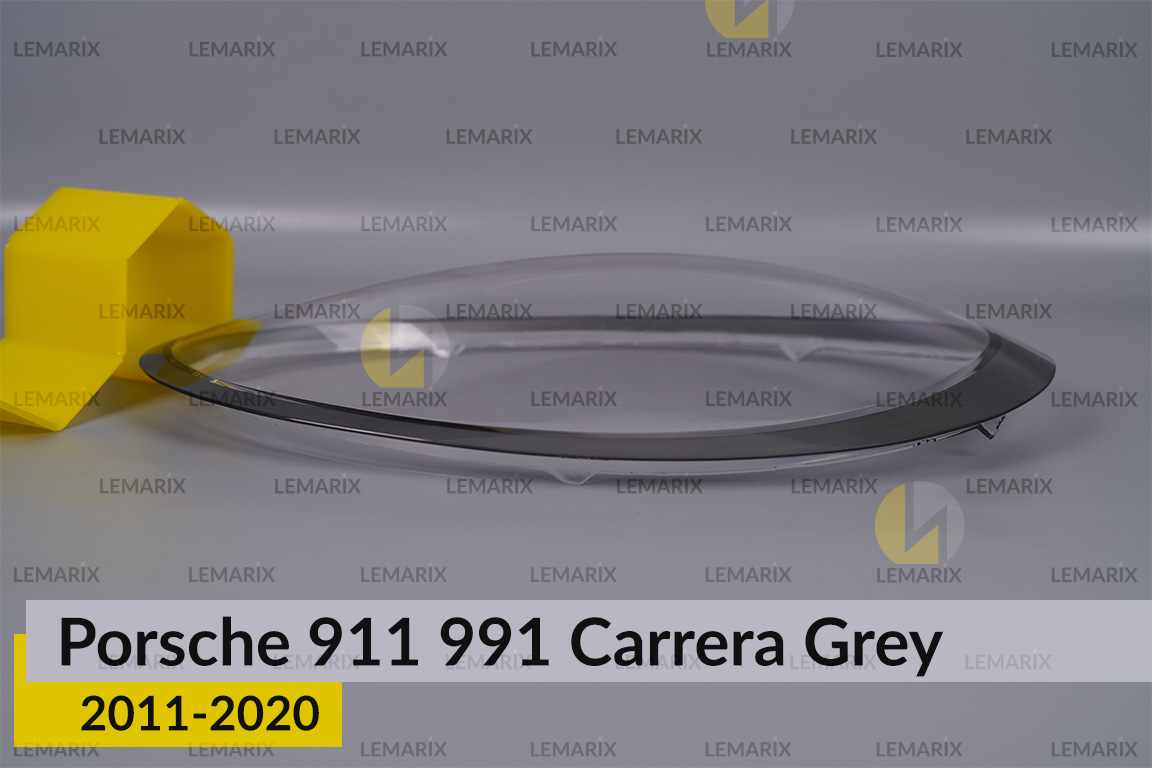 Скло фари Porsche 911 991 Carrera Grey (2011-2020) ліве
