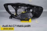 Сервісний комплект корпуса фар Audi A6 C7 Matrix (2010-2014) дорест правий