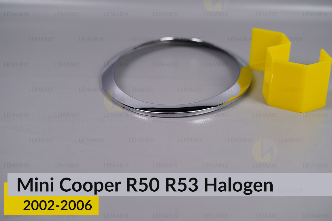 Хромована маска Mini Cooper R50 R52 R53 Halogen (2002-2006) права