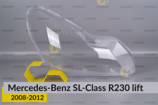 Скло фари Mercedes-Benz SL-Class R230 (2008-2012) рест праве