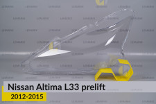 Скло фари Nissan Altima L33 (2012-2015) дорест ліве