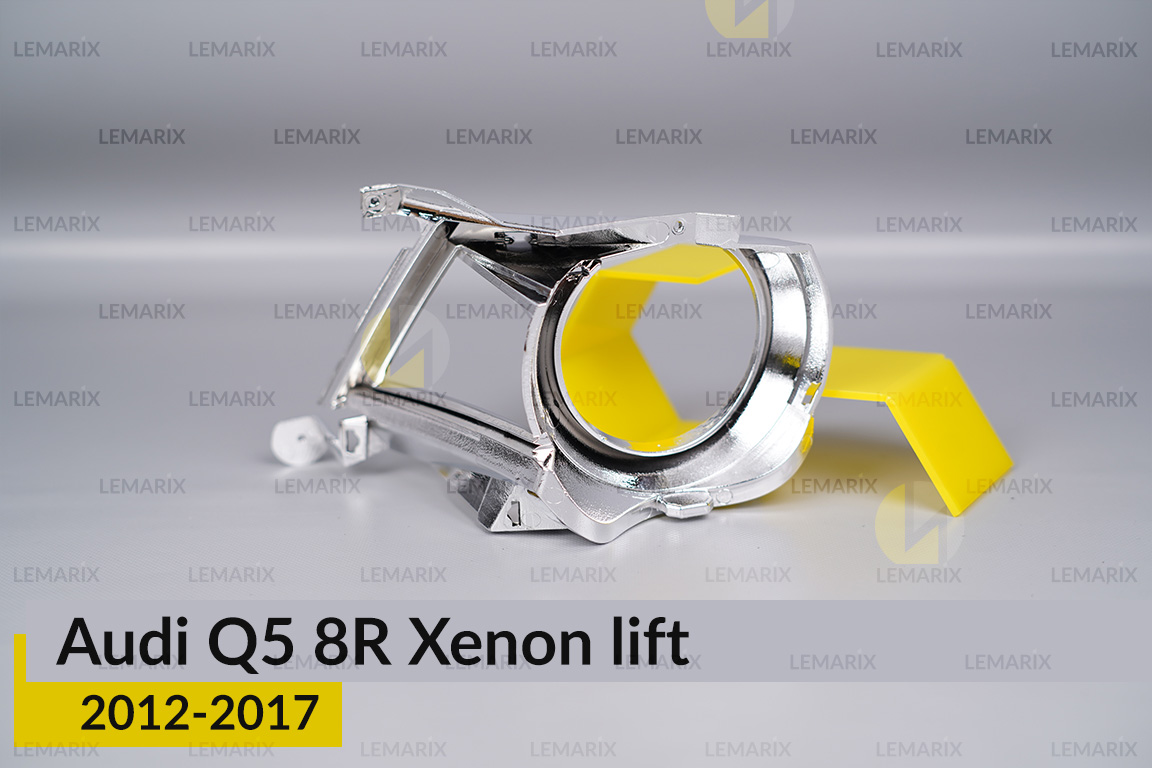 Хромована маска лінзи Audi Q5 8R Xenon (2012-2017) рест права