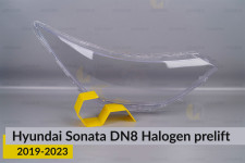 Стекло фары Hyundai Sonata DN8 Halogen (2019-2023) дорест правое