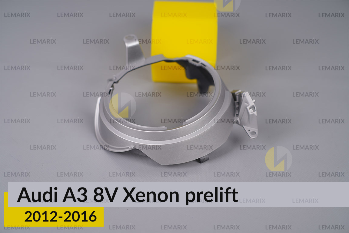 Хромована маска лінзи Audi A3 8V Xenon (2012-2016) дорест ліва