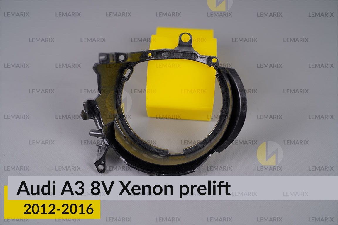 Хромована маска лінзи Audi A3 8V Xenon (2012-2016) дорест ліва