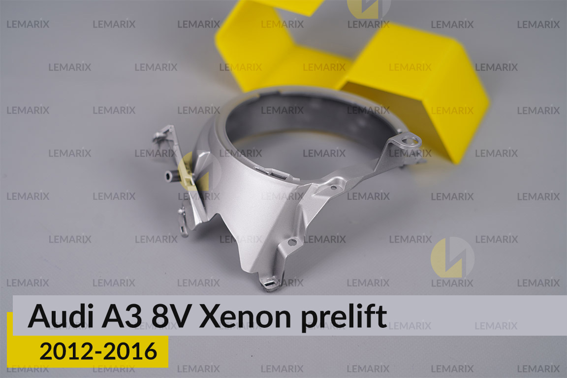 Хромована маска лінзи Audi A3 8V Xenon (2012-2016) дорест ліва