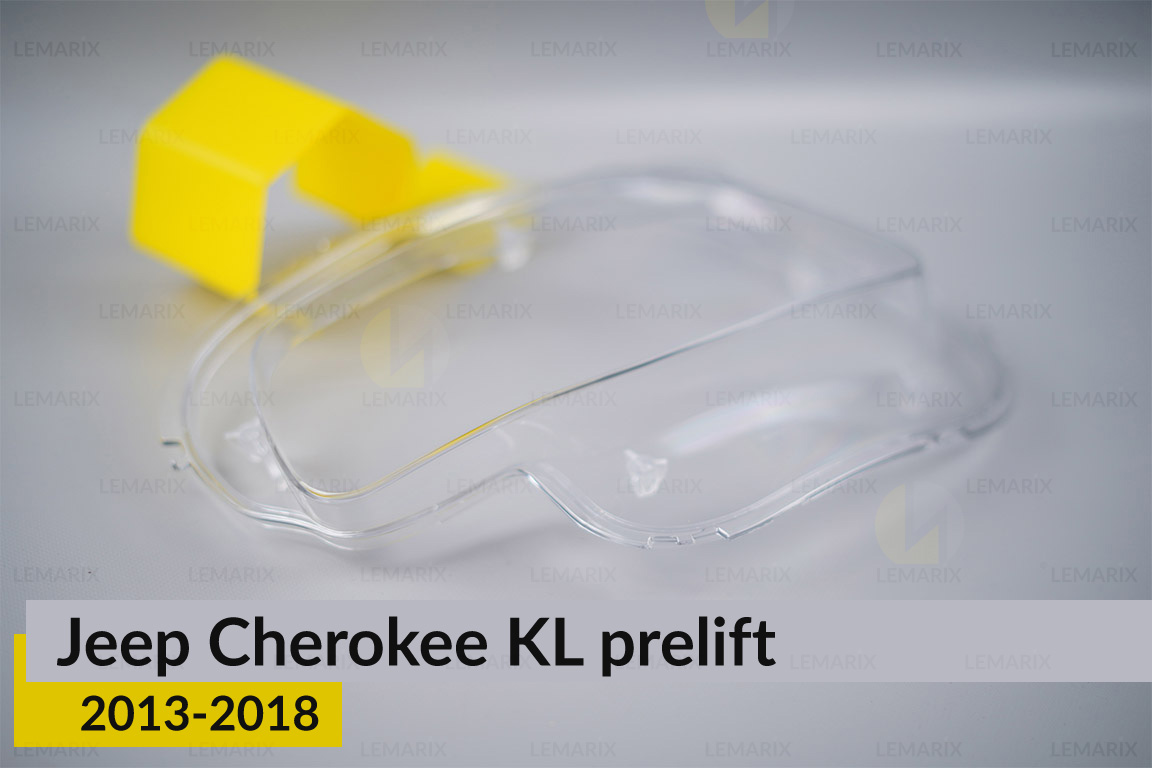 Скло фари Jeep Cherokee KL (2013-2018) дорест ліве