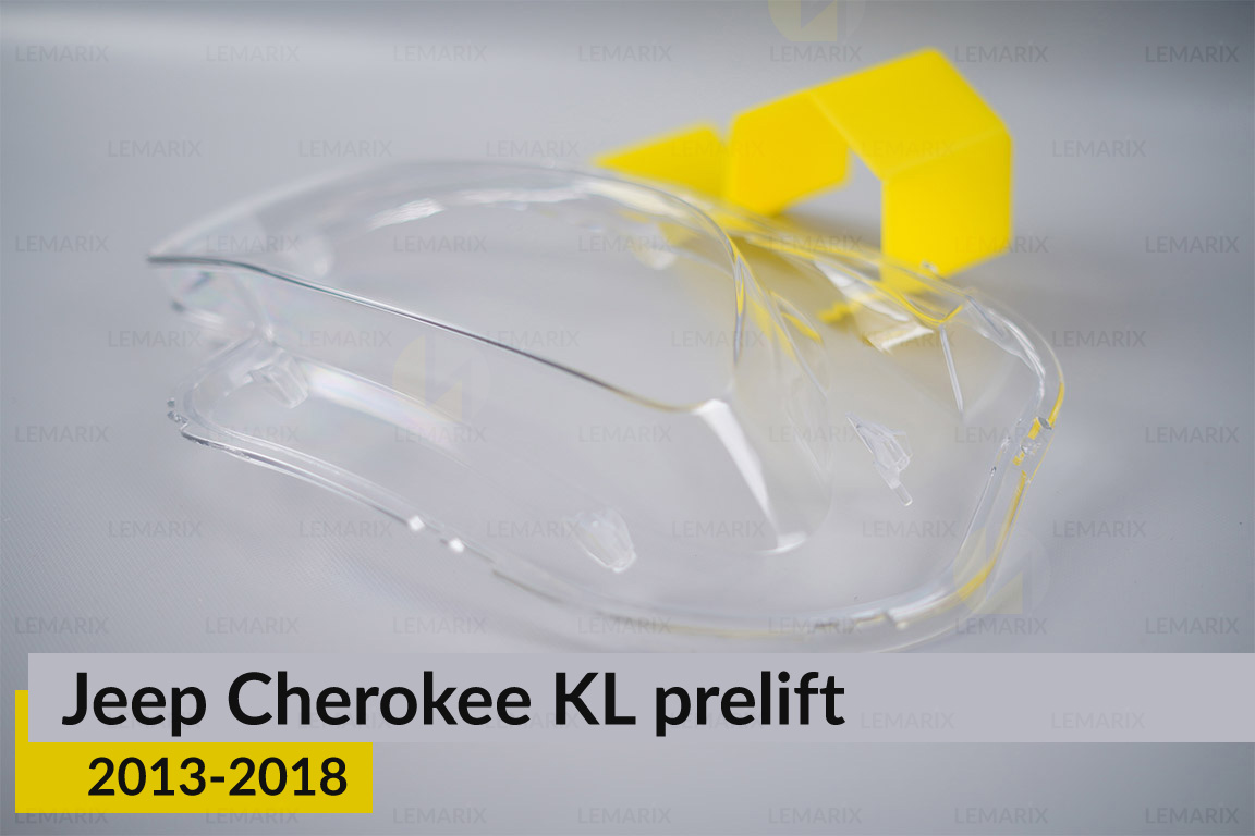 Скло фари Jeep Cherokee KL (2013-2018) дорест ліве