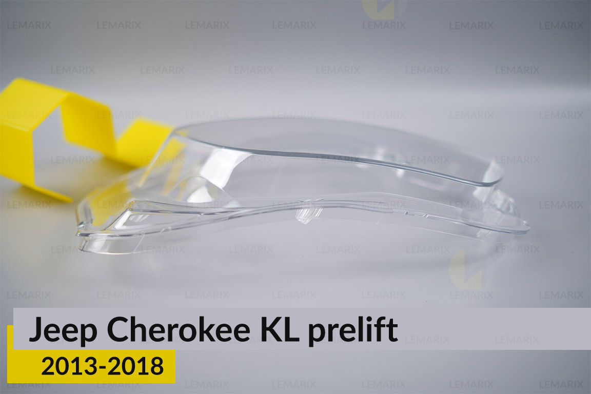 Скло фари Jeep Cherokee KL (2013-2018) дорест ліве
