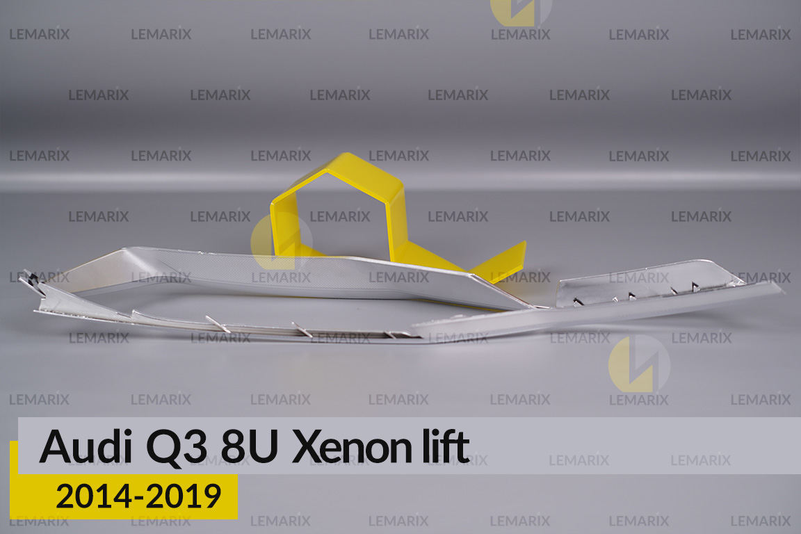 Хромована декоративна маска Audi Q3 8U Xenon (2014-2019) рест права
