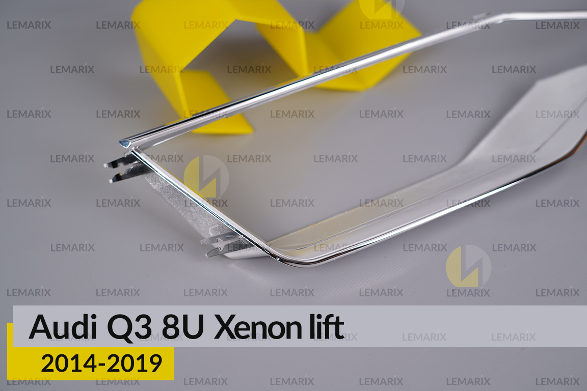 Хромована декоративна маска Audi Q3 8U Xenon (2014-2019) рест права