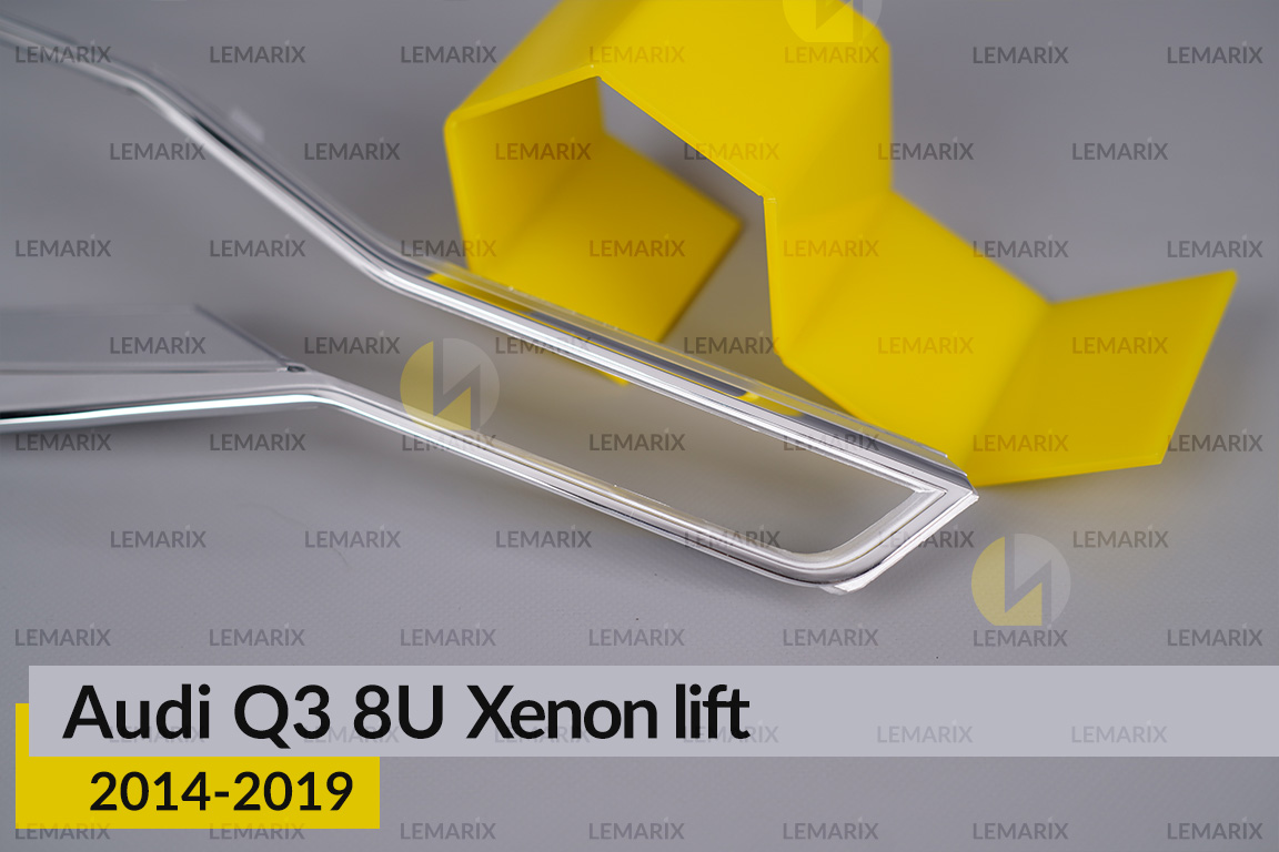 Хромована декоративна маска Audi Q3 8U Xenon (2014-2019) рест права