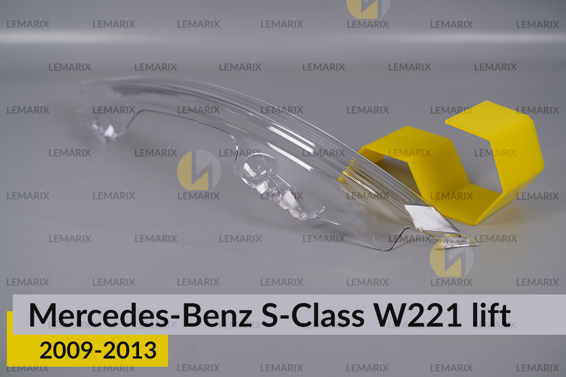 Хромированный абажур фары Mercedes-Benz S-Class W221 (2009-2013) рест левый