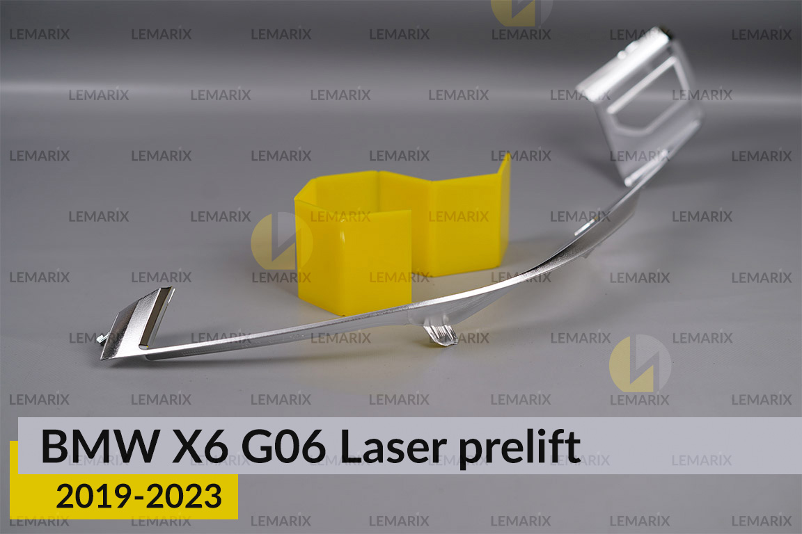 Хромована декоративна маска нижня BMW X6 G06 Laser (2019-2023) дорест права