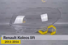 Стекло фары Renault Koleos (2011-2016) рест левое