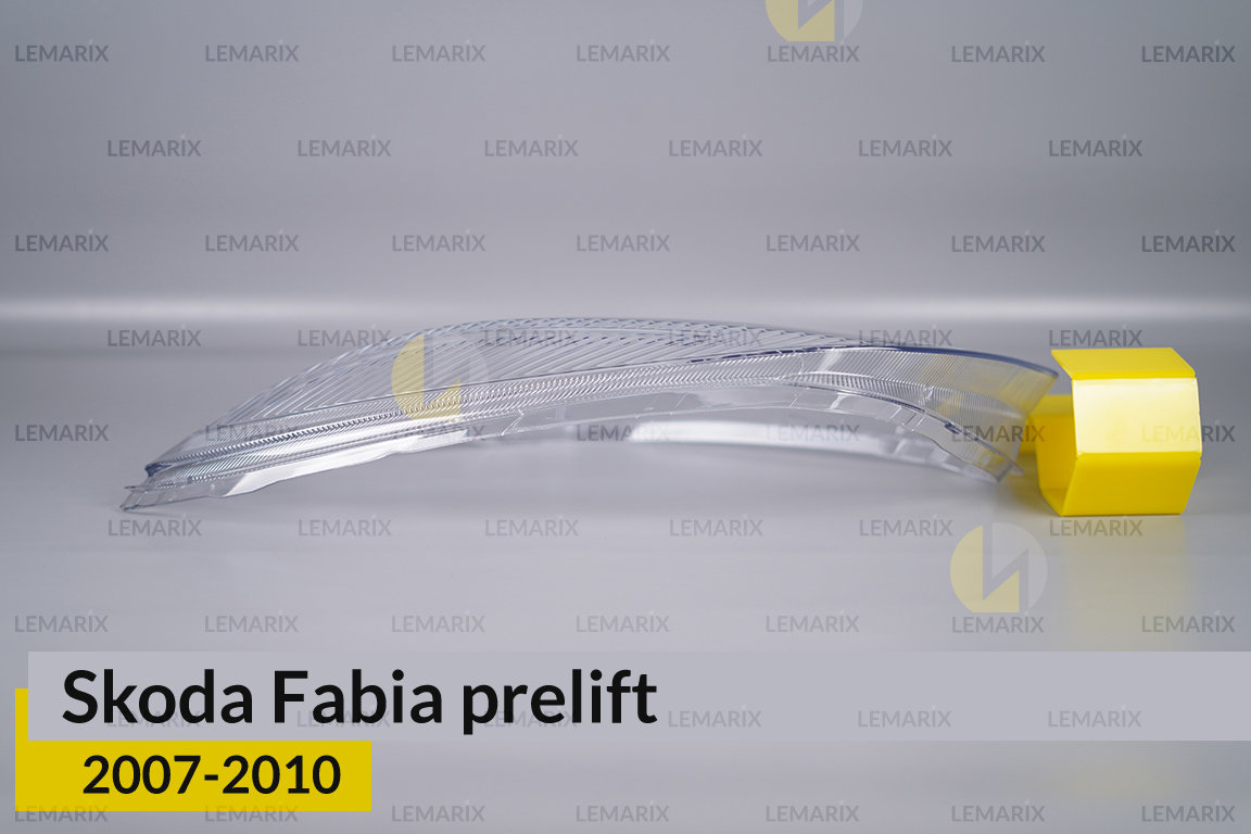 Скло фари Skoda Fabia (2007-2010) дорест ліве
