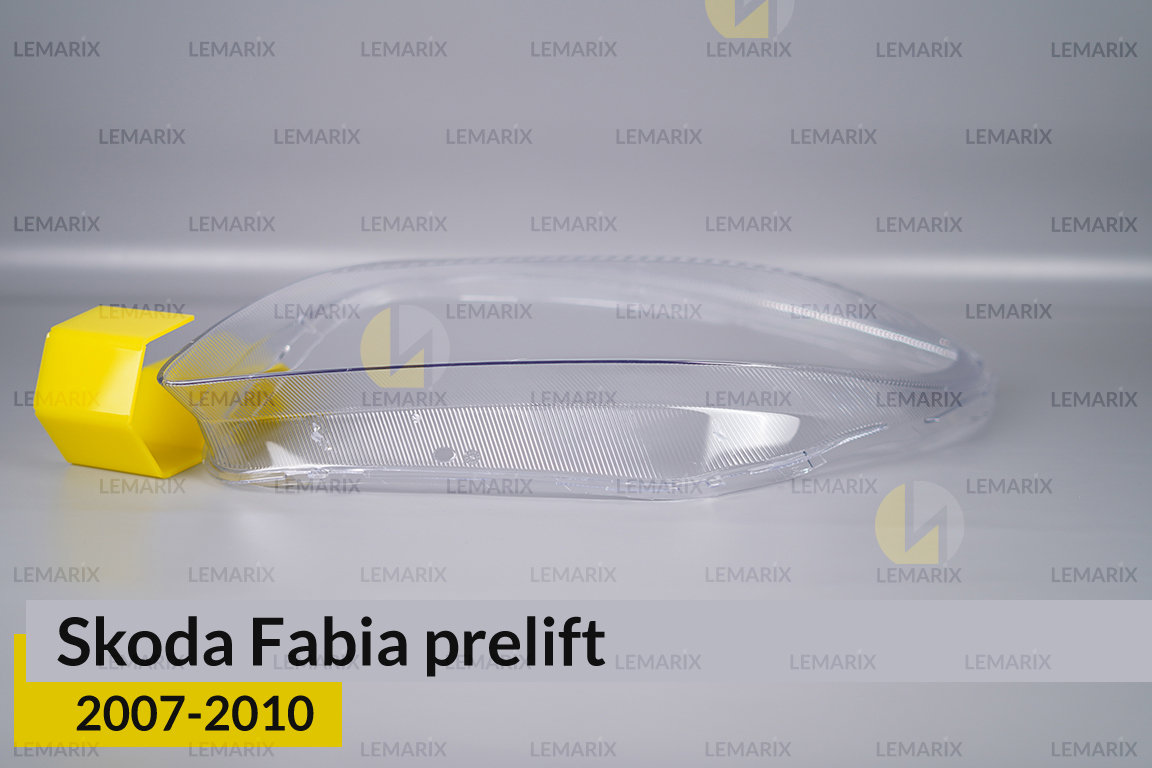 Скло фари Skoda Fabia (2007-2010) дорест ліве