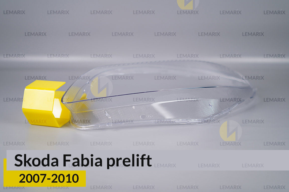 Скло фари Skoda Fabia (2007-2010) дорест ліве