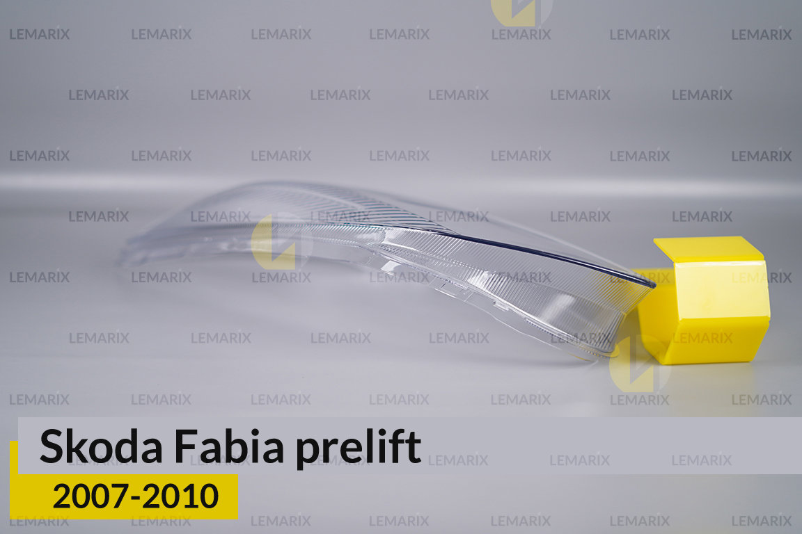 Скло фари Skoda Fabia (2007-2010) дорест ліве