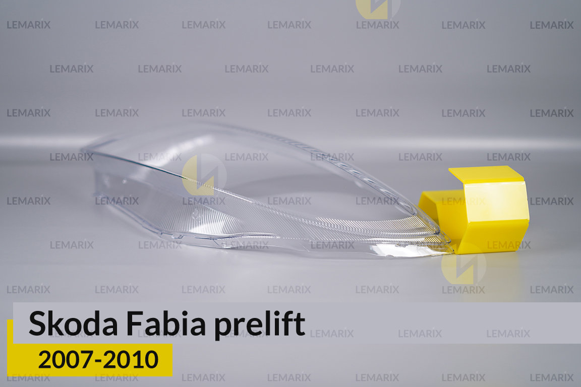 Скло фари Skoda Fabia (2007-2010) дорест ліве
