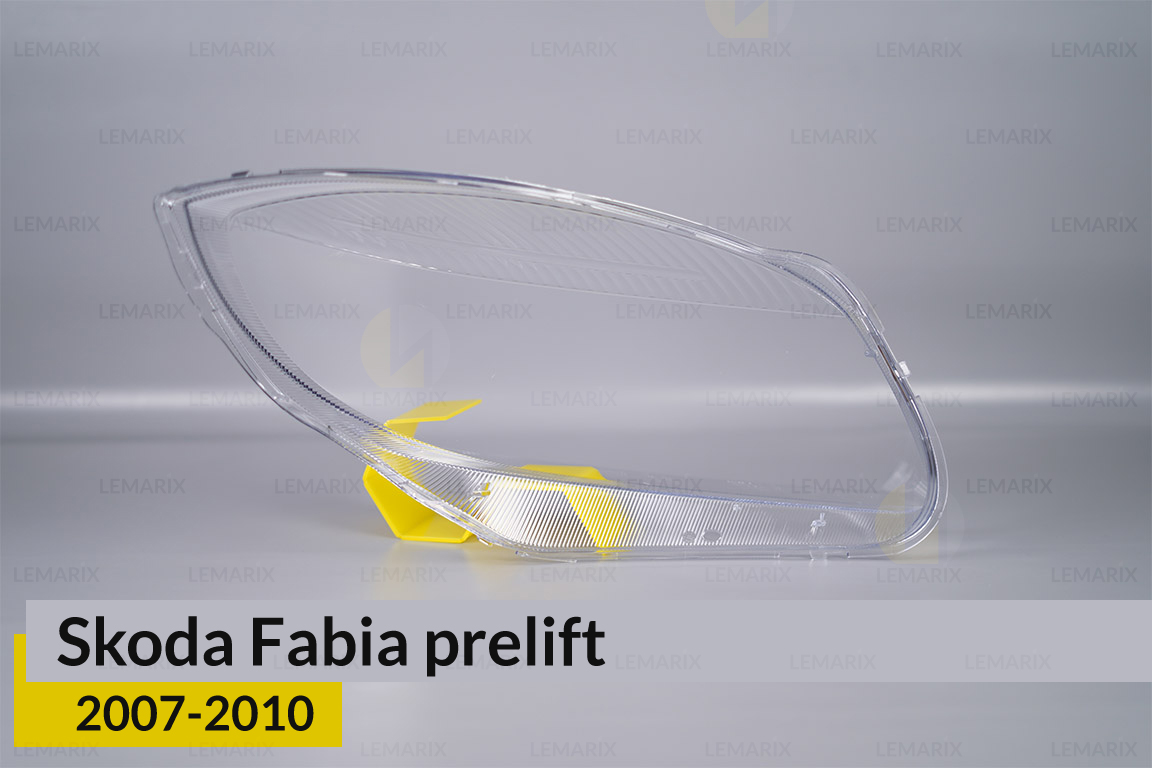 Скло фари Skoda Fabia (2007-2010) дорест ліве