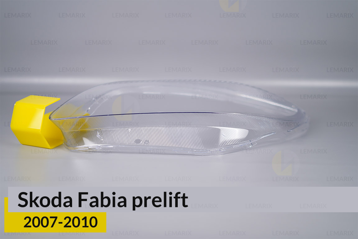 Скло фари Skoda Fabia (2007-2010) дорест ліве