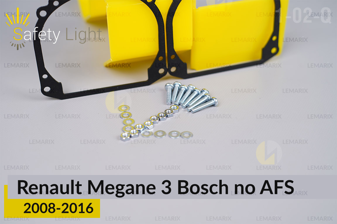 Перехідна рамка для Renault Megane 3 Bosch no AFS (2008-2016)