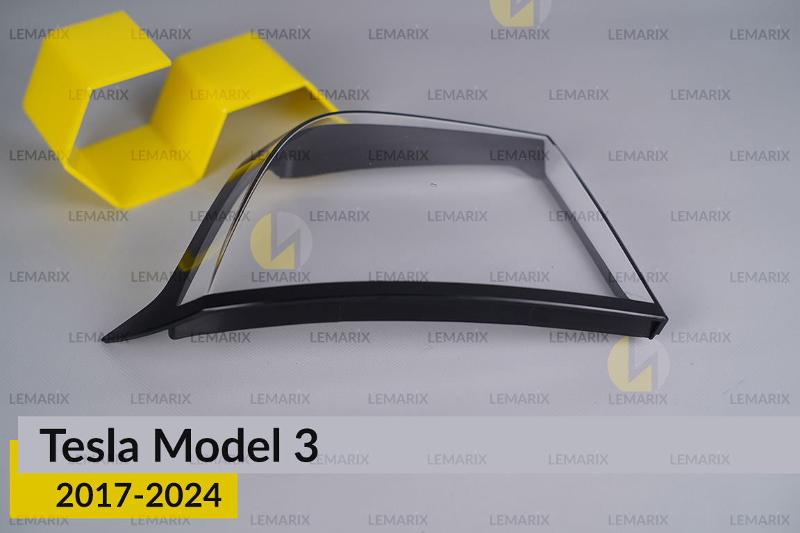 Скло заднього ліхтаря зовнішнє в крилі Tesla Model 3 (2017-2024) ліве