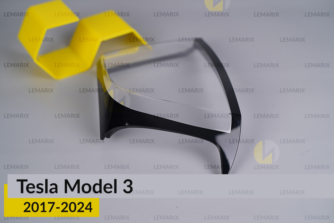 Скло заднього ліхтаря зовнішнє в крилі Tesla Model 3 (2017-2024) ліве