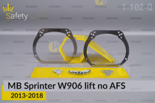 Переходная рамка для Mercedes-Benz Sprinter W906 no AFS (2013-2018) рест