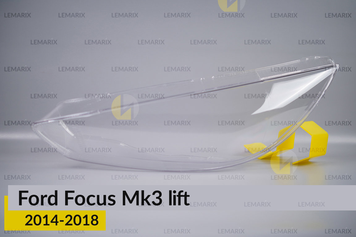 Скло фари Ford Focus Mk3 (2014-2018) рест ліве