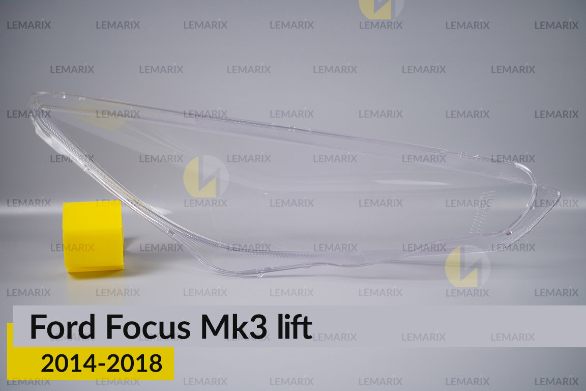 Скло фари Ford Focus Mk3 (2014-2018) рест ліве