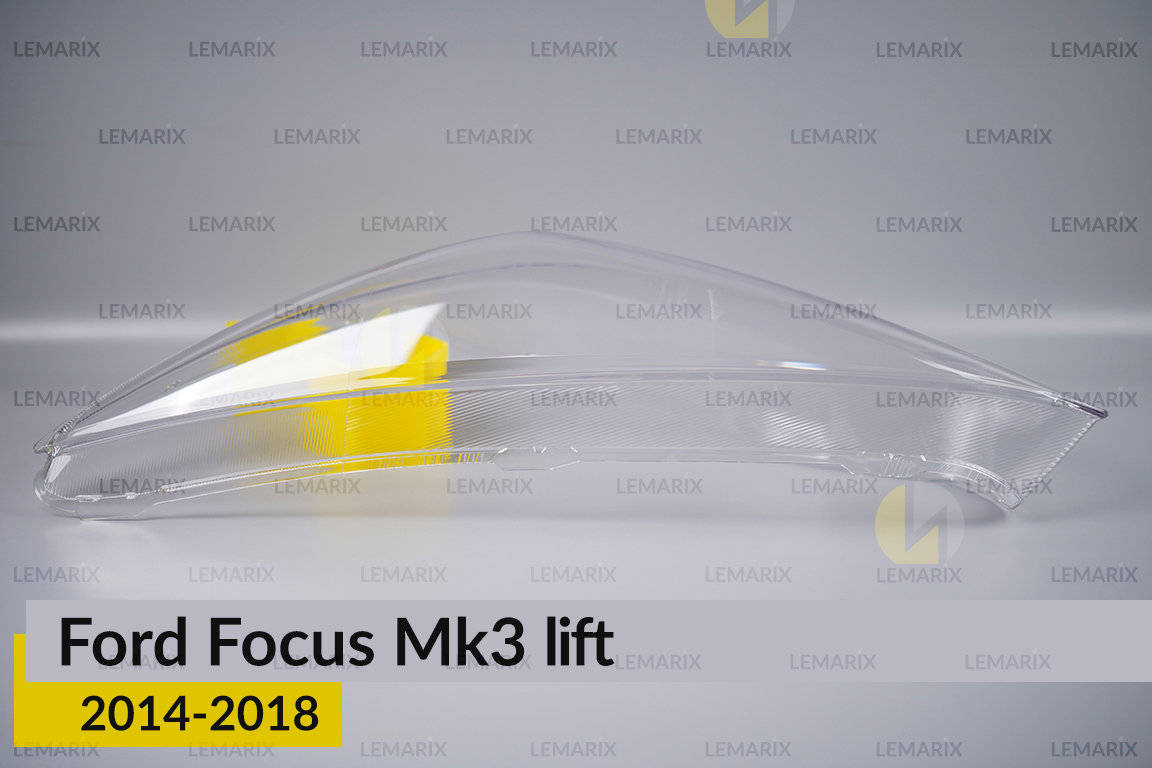 Скло фари Ford Focus Mk3 (2014-2018) рест ліве