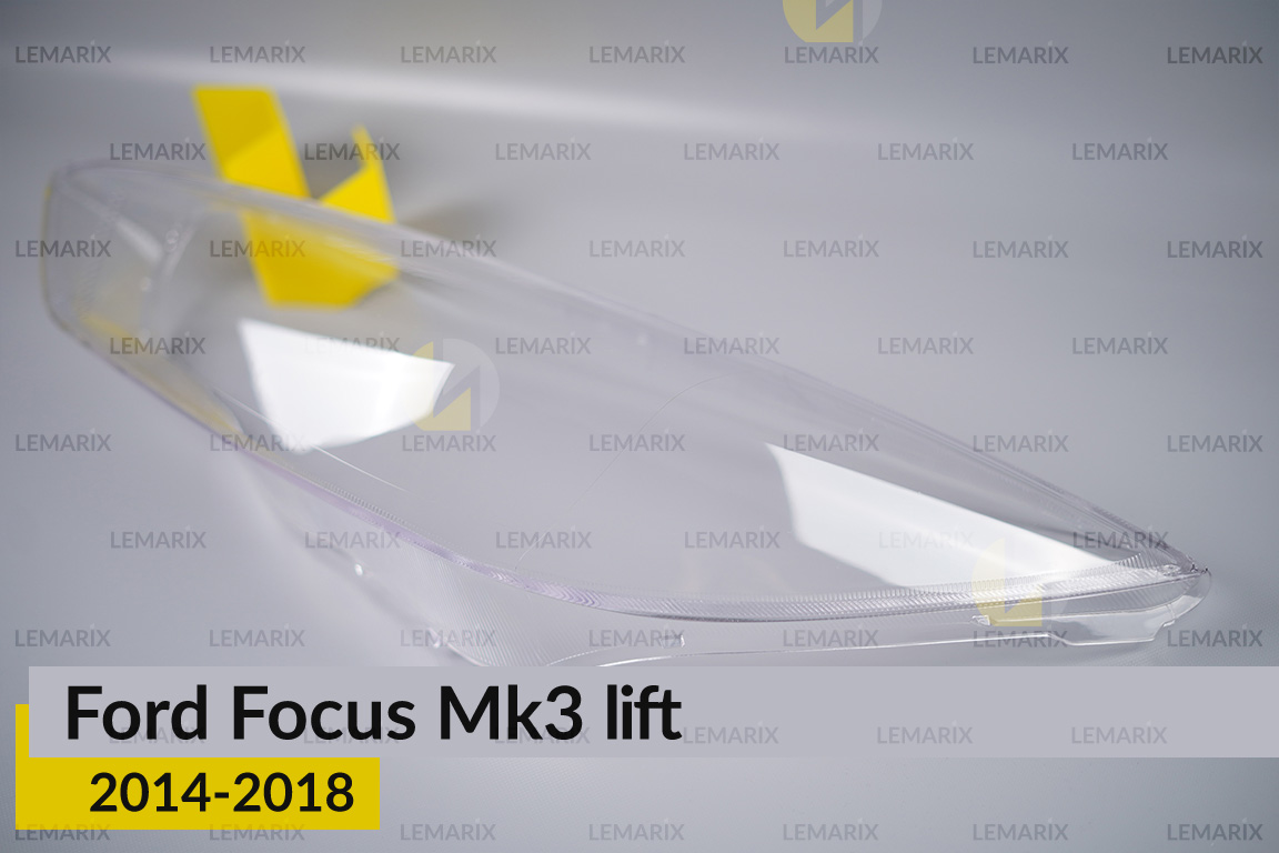 Скло фари Ford Focus Mk3 (2014-2018) рест ліве