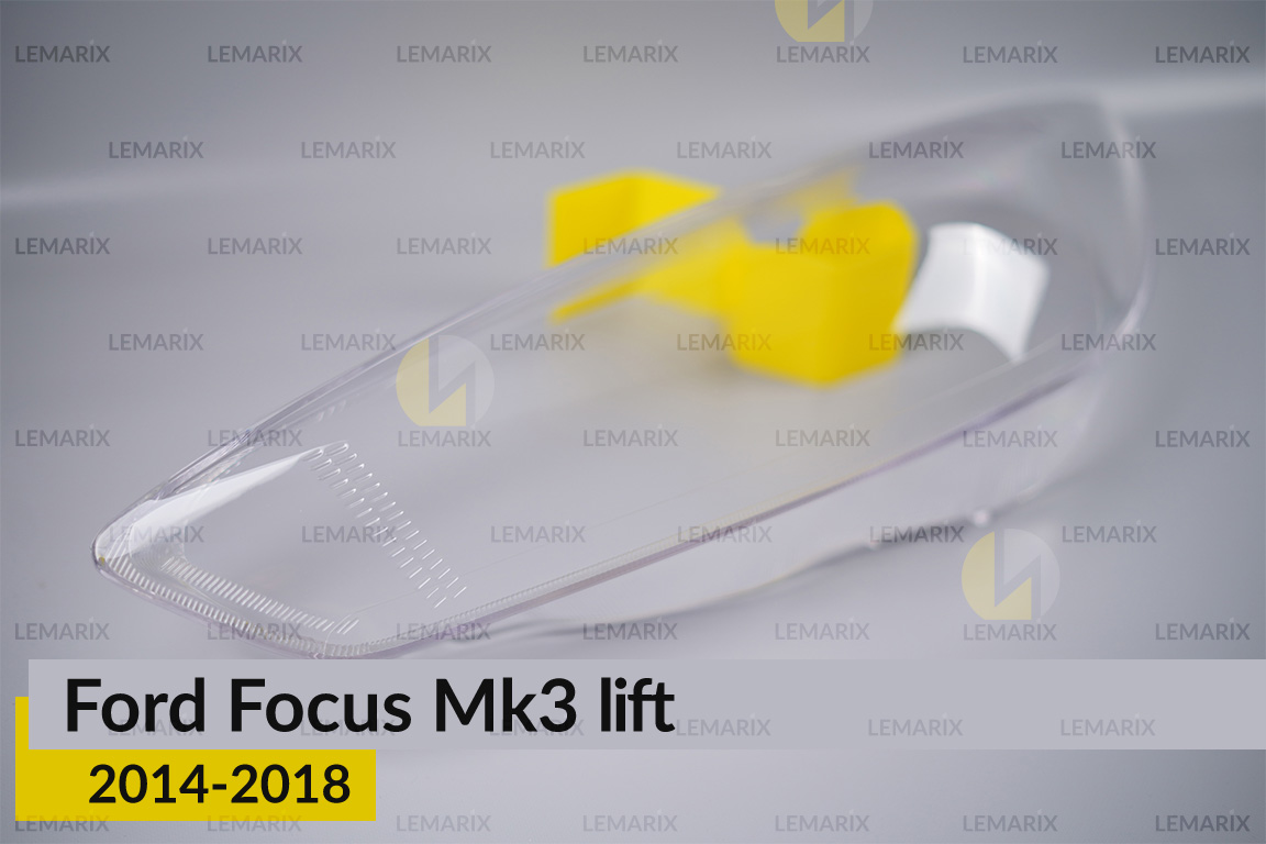 Скло фари Ford Focus Mk3 (2014-2018) рест ліве