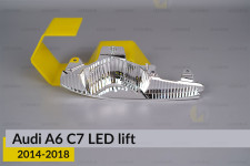Хромований відбивач Audi A6 C7 LED (2014-2018) рест лівий
