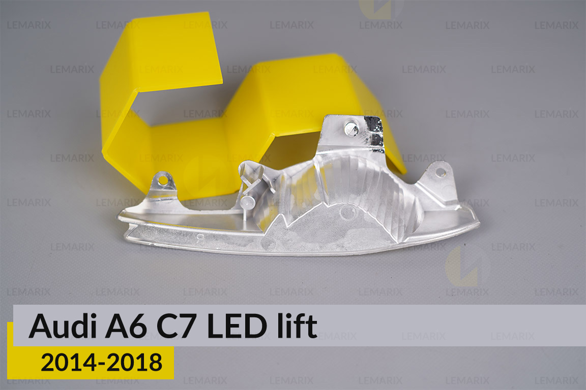 Хромований відбивач Audi A6 C7 LED (2014-2018) рест лівий