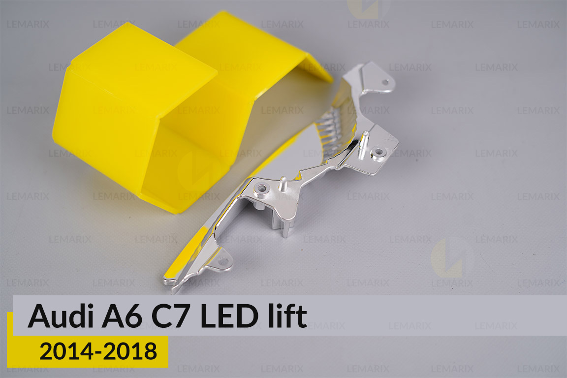 Хромований відбивач Audi A6 C7 LED (2014-2018) рест лівий